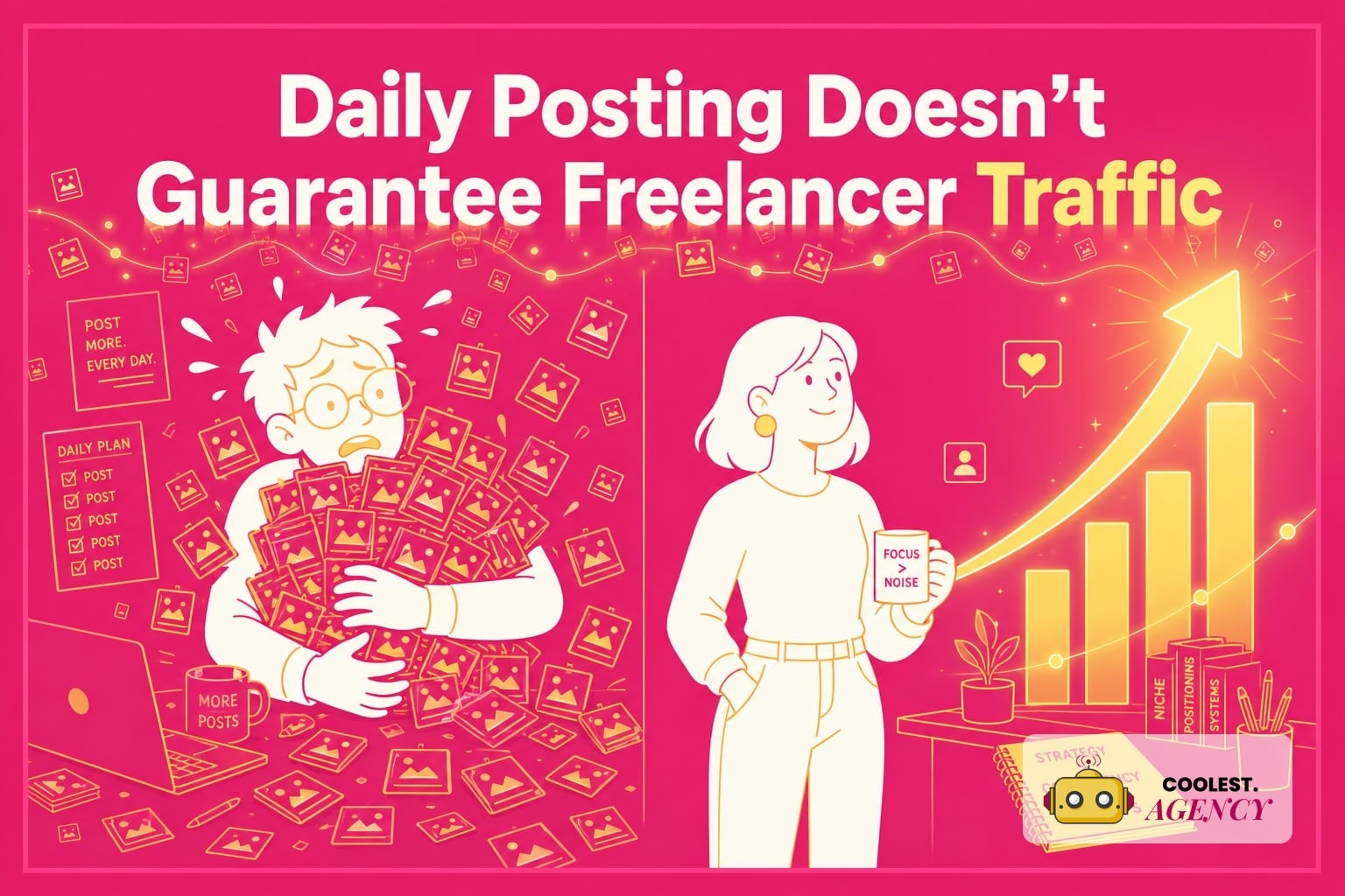 Why Posting Daily Doesn’t Guarantee Freelancer Traffic: Busting the Myth