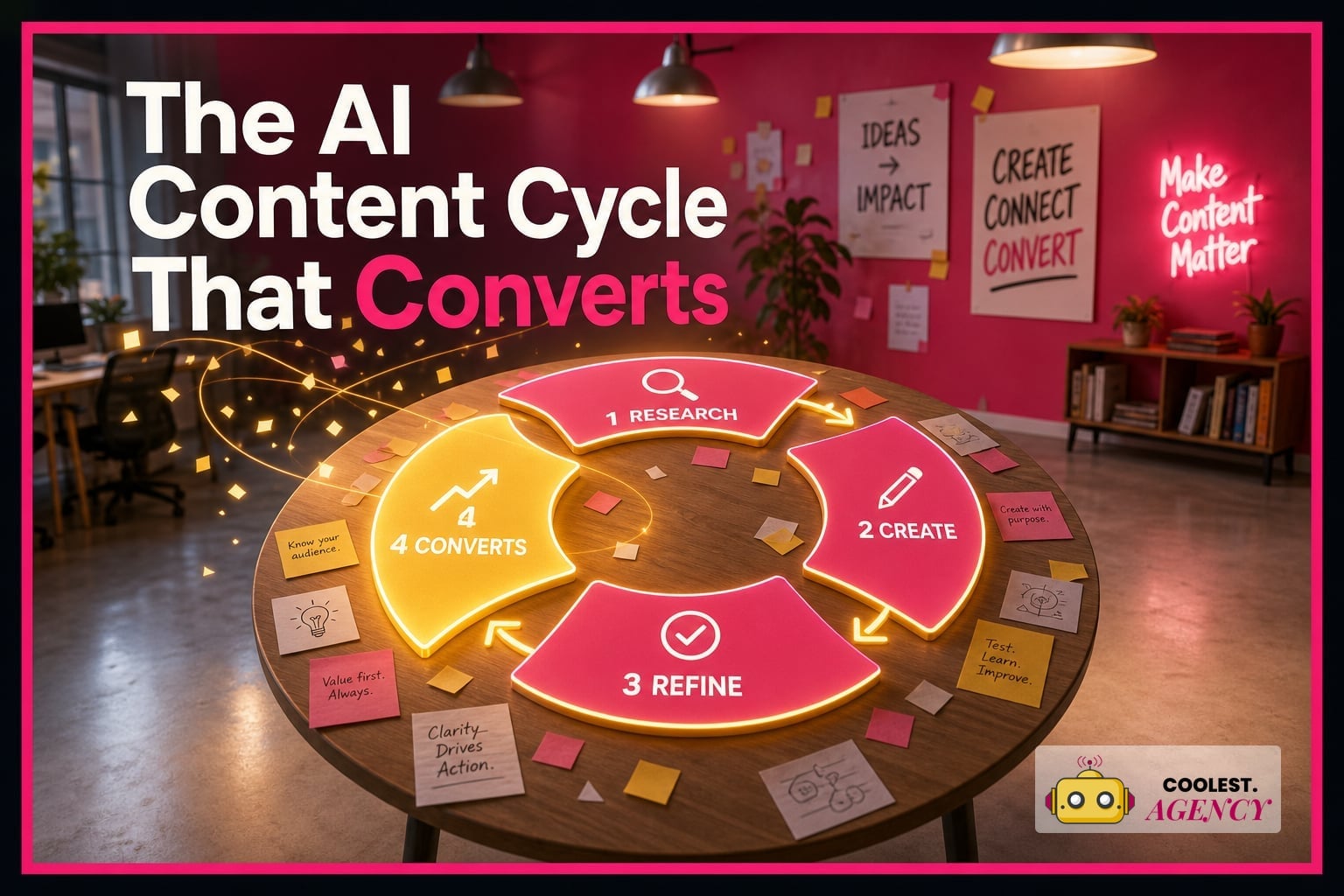 The AI Content Cycle That Actually Converts: Audit, Draft, Edit, Optimize